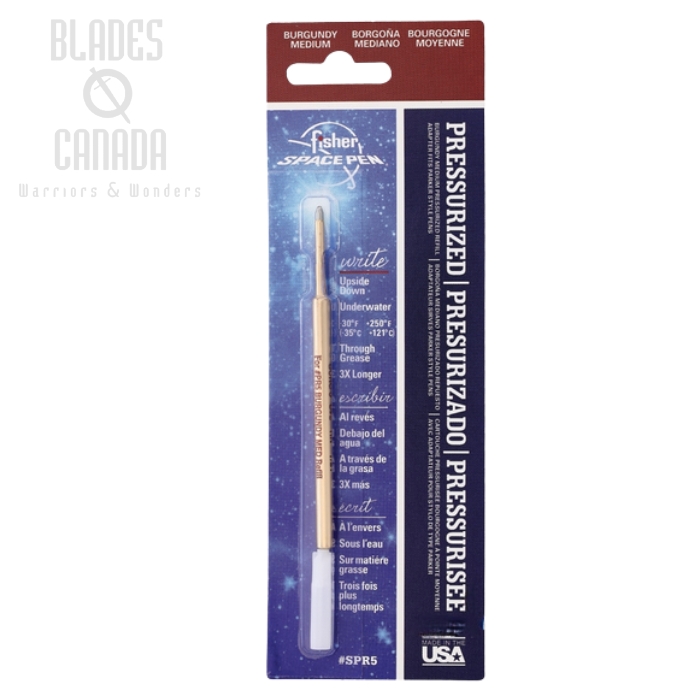 Fisher Space Pen Refill, Medium Ink Burgundy, FPSPR5